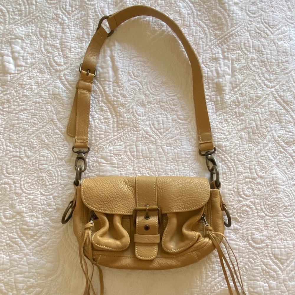 Roots Tan Shoulder Bag